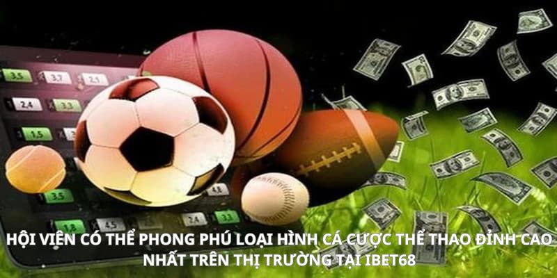 Hội viên có thể phong phú loại hình cá cược thể thao đỉnh cao nhất trên thị trường tại Ibet68